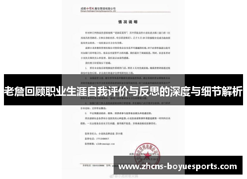 老詹回顾职业生涯自我评价与反思的深度与细节解析 老詹回顾职业生涯自我评价与反思的深度与细节解析